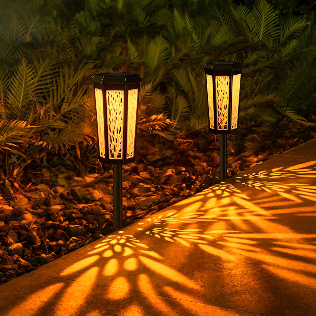 Color-Changing Solar LED Path Stake Light — ABS, IP65 Weatherproof, Auto-Charging