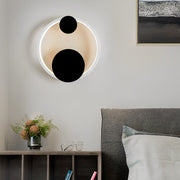 Round LED Wall Sconce — Iron and Acrylic, 15W, Three-Step Dimming (3000K/4500K/6000K)
