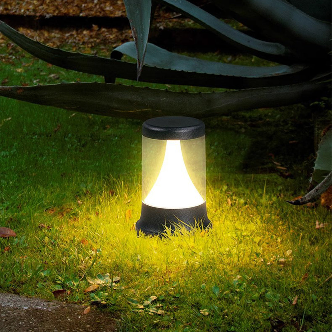 Minimalist LED Garden Stake Bollard Light — Die-Cast Aluminum, Matte Black, 8W OSRAM, IP65, 3000K