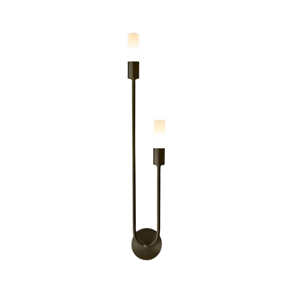 Minimalist Linear Wall Sconce — Iron and Acrylic, 2-Light G9, 4W Warm White, Black or Gold