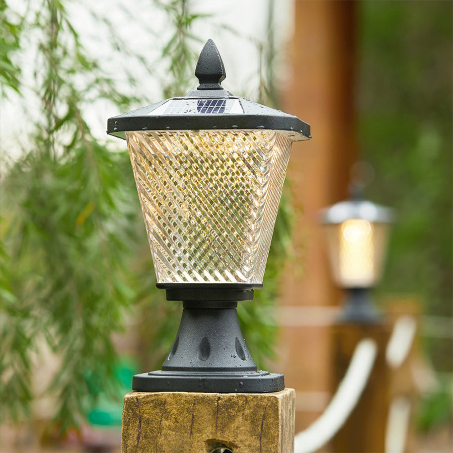 Waterproof LED Solar-Powered Post Cap Lights for Columns