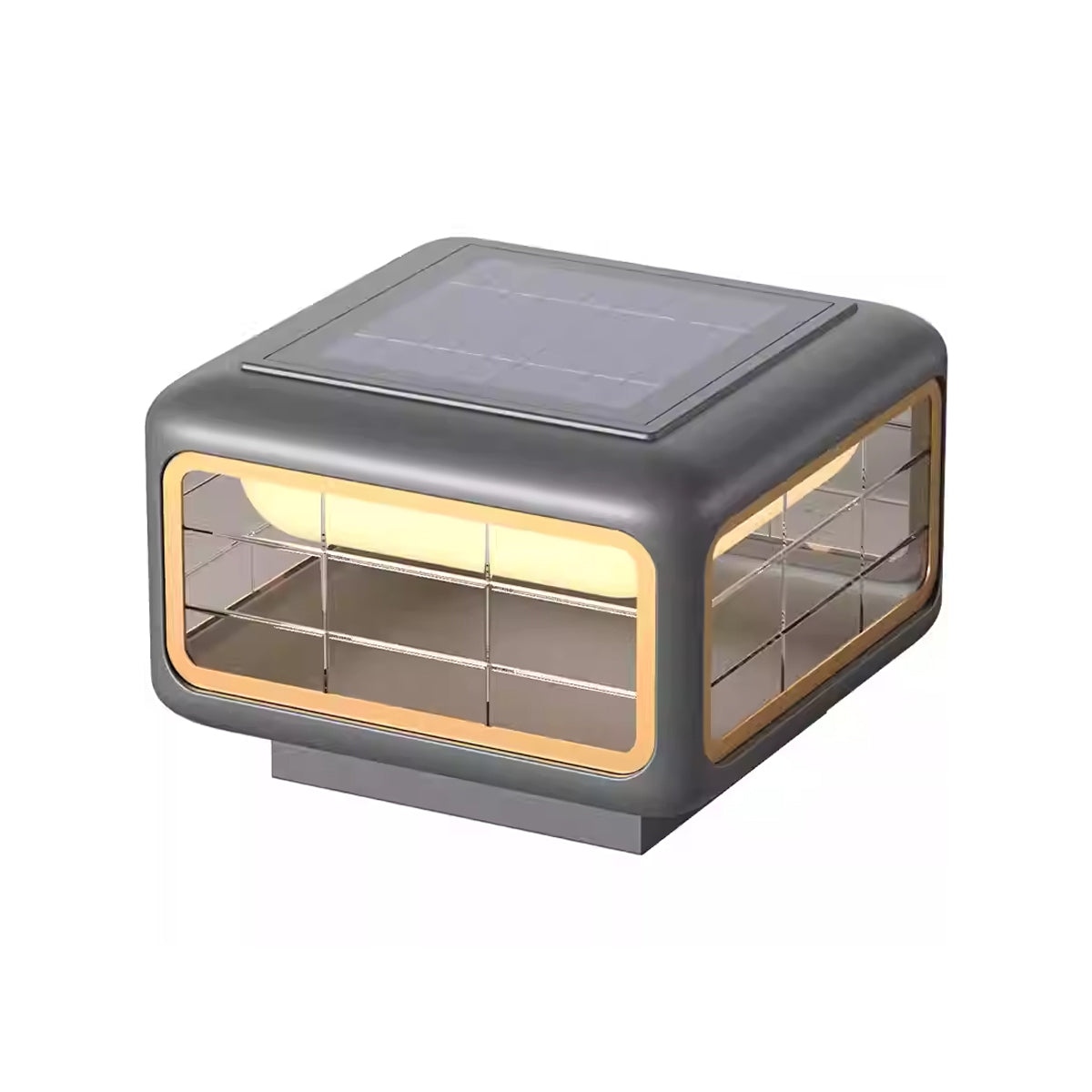 Minimalist Square Outdoor Pillar Light — Stainless Steel & PE, LED, Solar or Hardwired, IP65, 3000K, Multiple Sizes