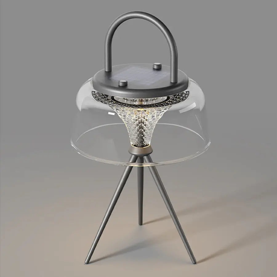 Solar-Powered Clear LED Pendant Lights Luxe
