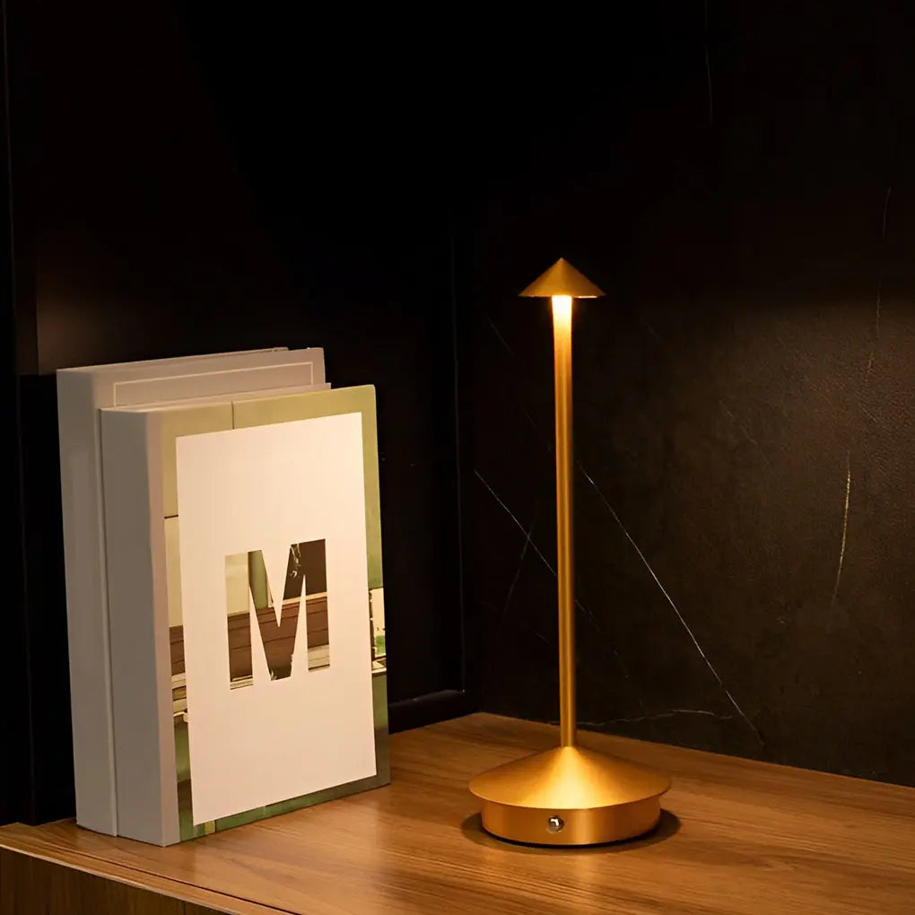 Dimmable Mini Triangle LED Table Lamp Luxe