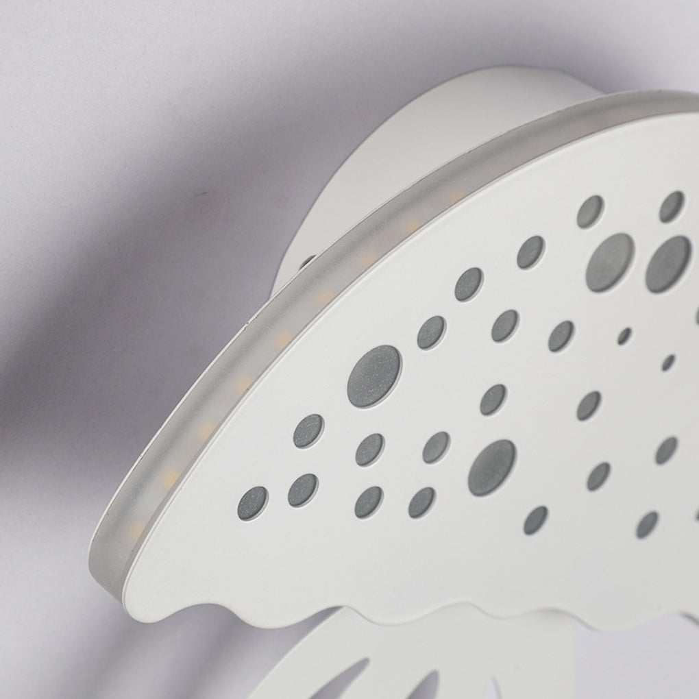 Jellyfish Wall Sconce — Metal and Acrylic, LED, 10W, Modern Retro White