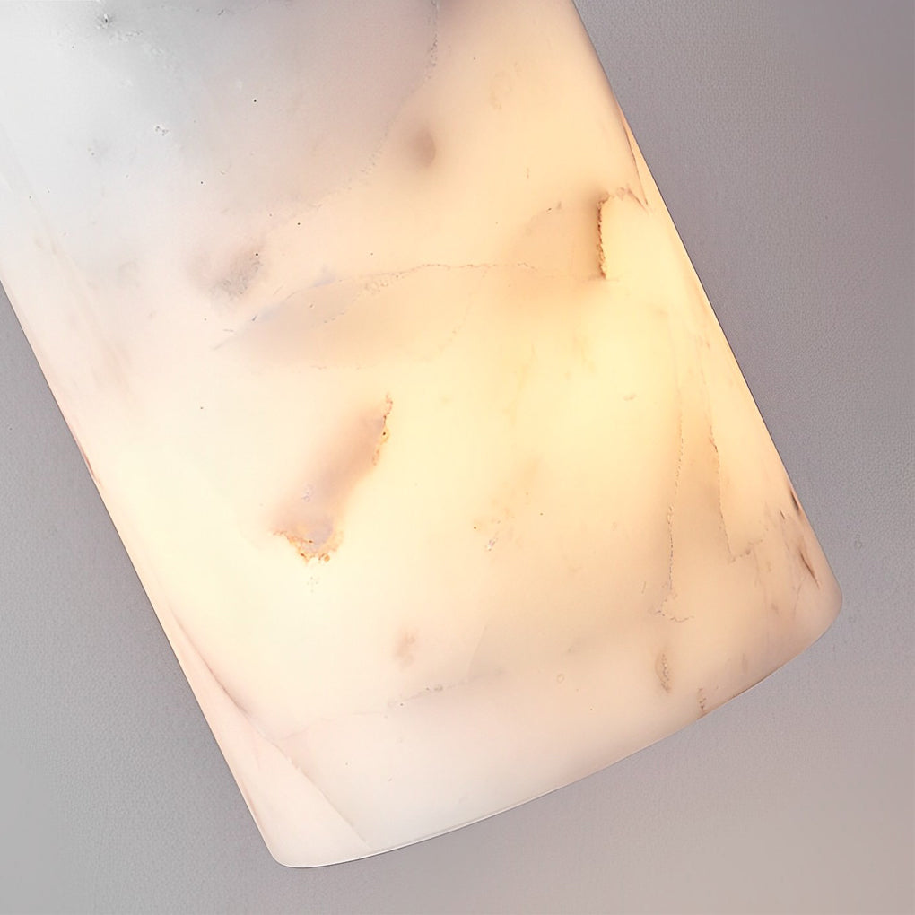 Minimalist Cylindrical Mini Pendant — Copper and Marble, E27, 3-Step Dimming (3000K/4500K/6000K), 67" Adjustable Cord