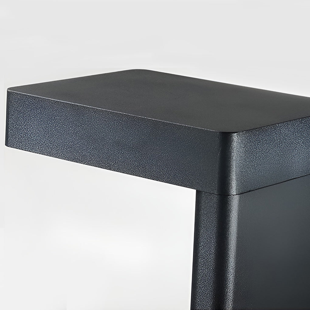 Solar Bollard Pathway Light — Die-Cast Aluminum and Glass, LED, Dusk-to-Dawn Sensor, IP65, 3000K Warm White