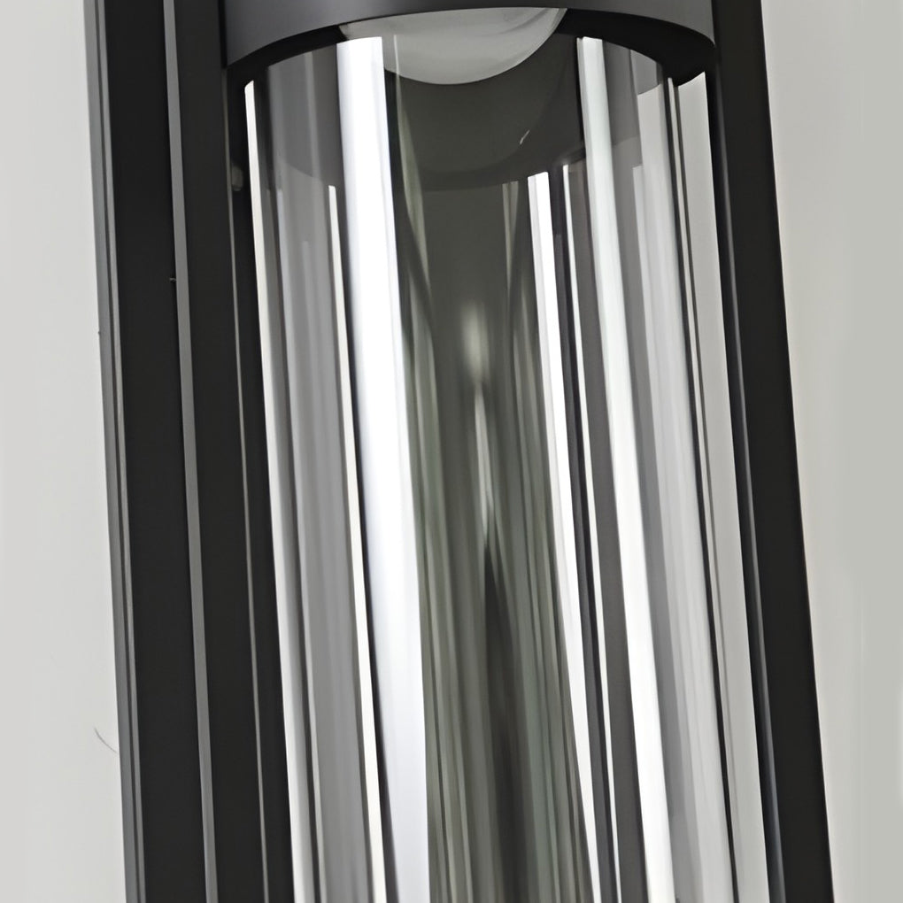 Industrial Outdoor Wall Sconce — Antique Iron, Glass Shade, E27, IP-Rated Weatherproof