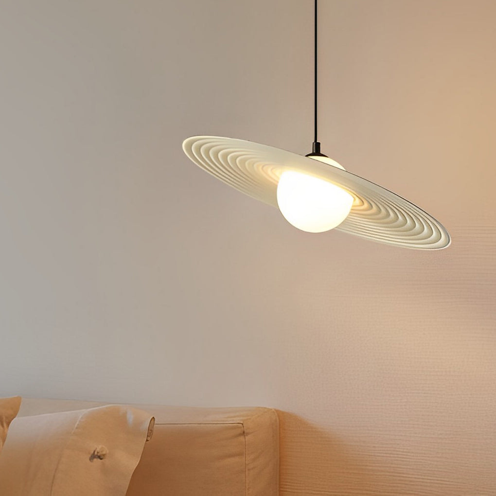 Modern Round LED Pendant Chandelier — Aluminum & Iron, 3000K Warm White, RA90, 12" or 18"