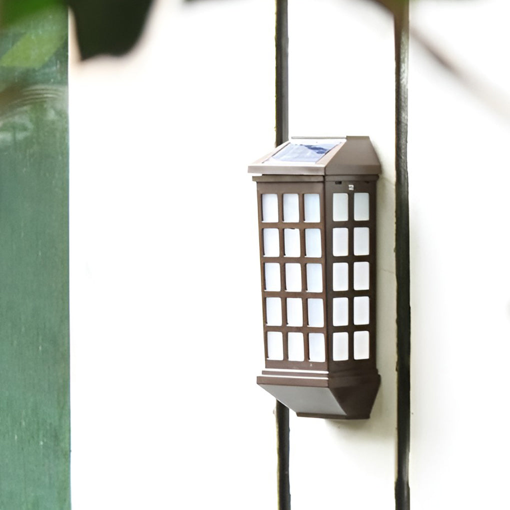 Modern Solar LED Outdoor Wall Sconce — ABS, Light-Control Sensor, 3000K / 6000K