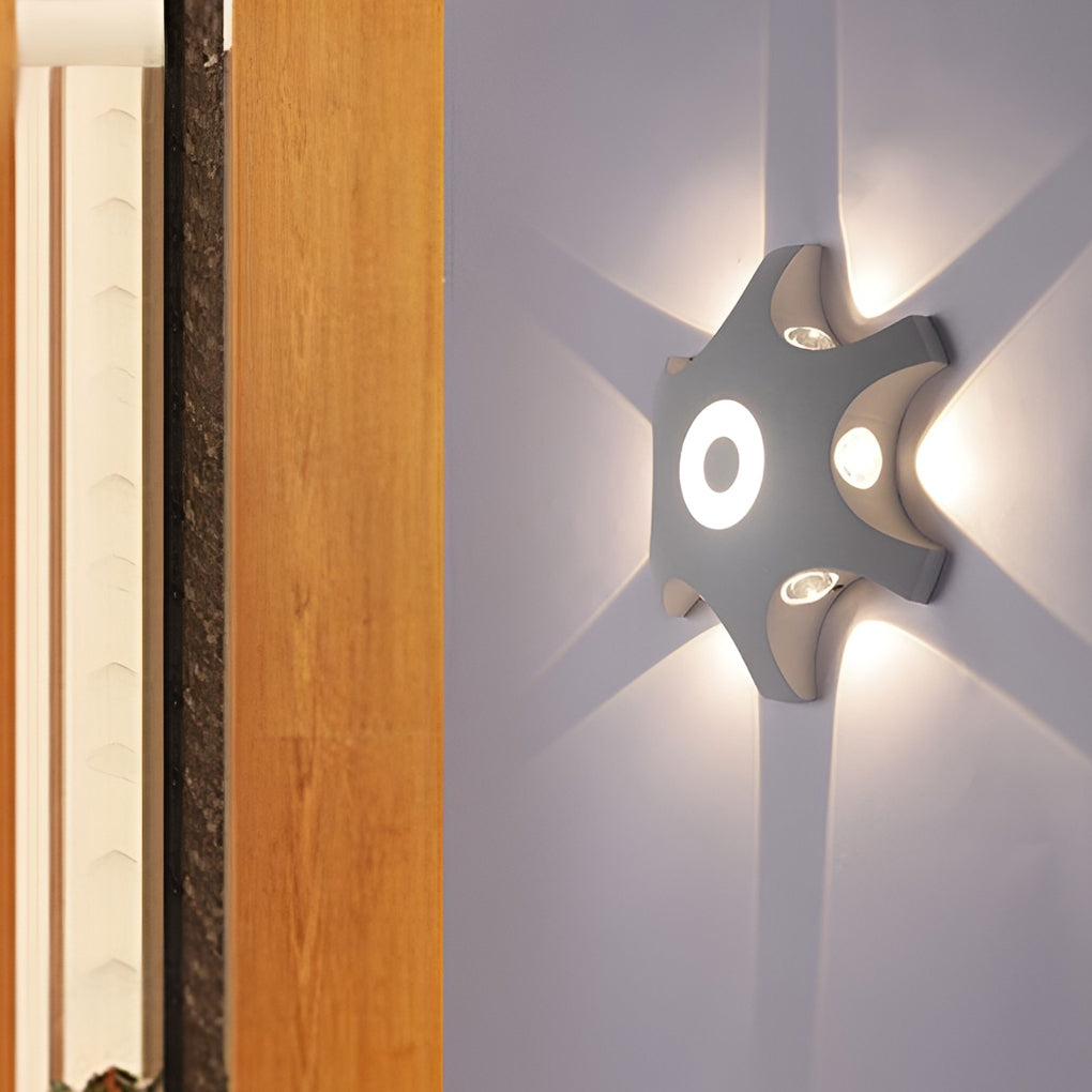 Nordic Waterproof Flower-Shaped LED Wall Washer Lights