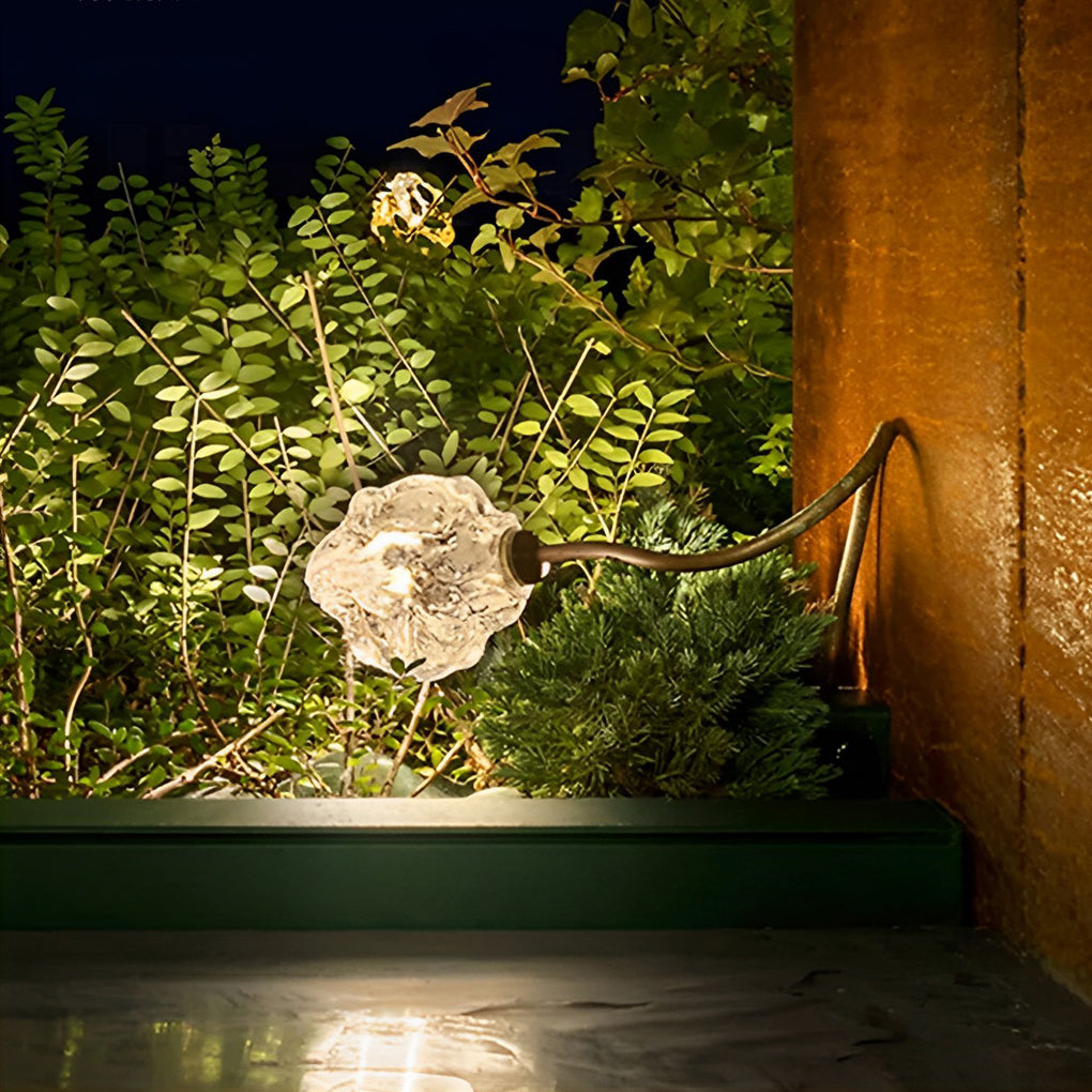 Flower Bud LED Lawn Light — Stainless Steel & Glass, Apple and Grape Designs, 10W, IP65, 24V Warm White (3000K)