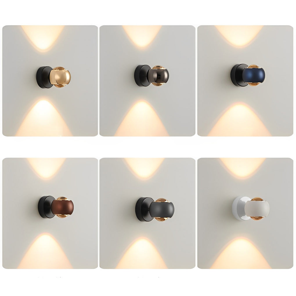 Up/Down LED Wall Sconce — Aluminum & Glass, 7W, 3000K Warm White, 110–220V