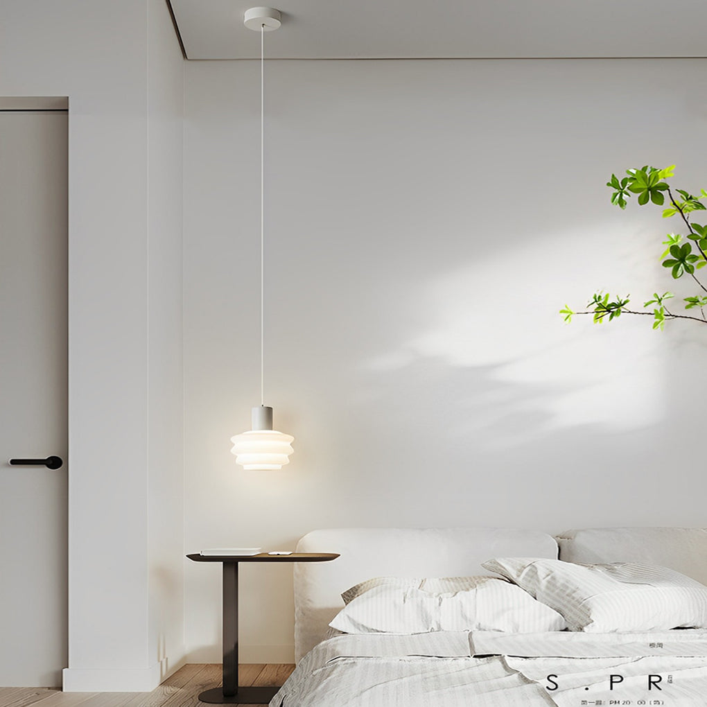 Minimalist Mini Pendant Light — Iron, 6W, Three-Step Dimming (3000K/4500K/6000K), 7" Diameter