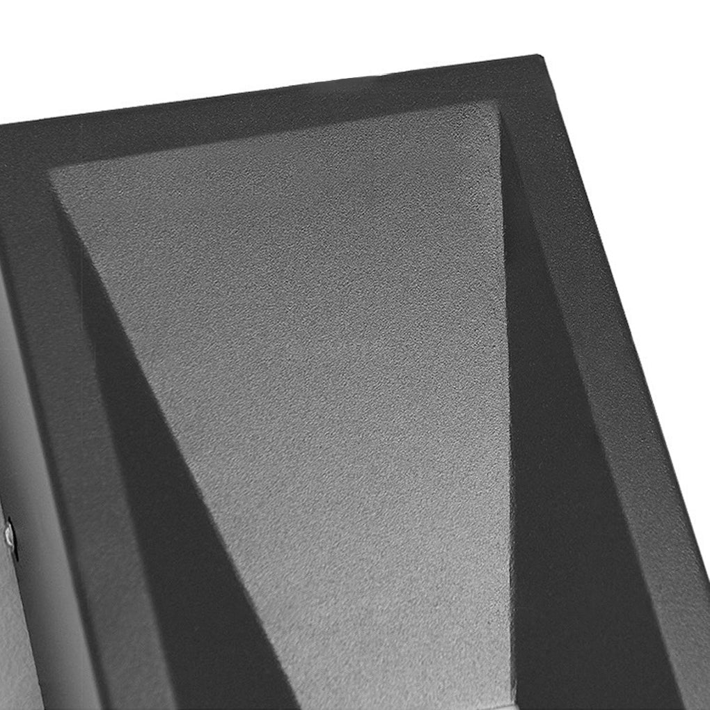 Modern Rectangular Outdoor Wall Sconce — Stainless Steel & Acrylic, 20W LED, 3200K, Hardwired, IP Weatherproof