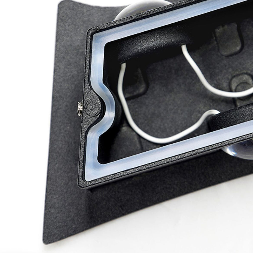 Waterproof Black LED Wall Washer Lights with Creative Up and Down Lighting