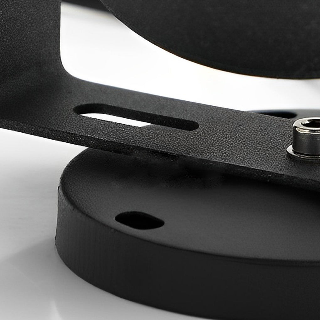 Modern Adjustable Waterproof Black LED Outdoor Spotlights with Anti-Slip Design