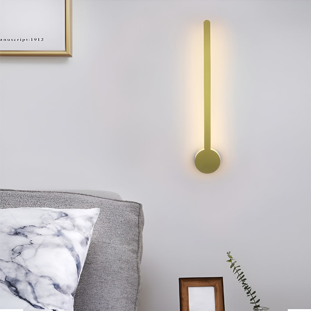 Linear LED Wall Sconce — Black, Gold, or White, Rust-Proof Hardware, 16"/24"/31"