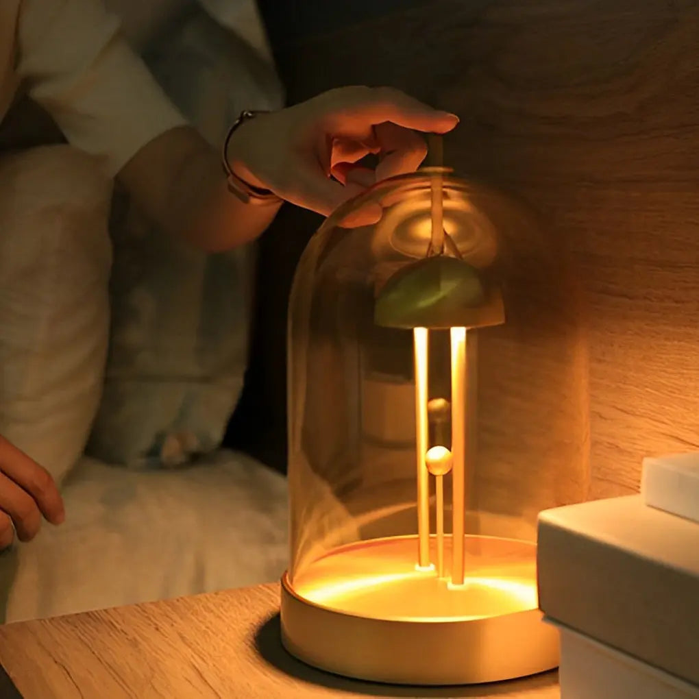 Detachable Dome Ambient Lamp with Smoked Glass Table Design - DIY Luxe