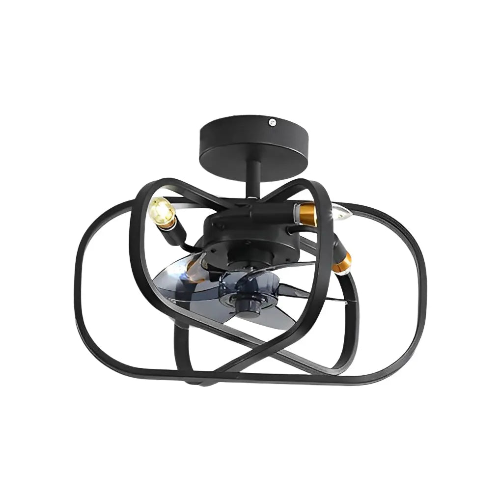 Bladeless Ceiling Fan with Remote Control: Retro Design, Three-Step Dimming, and Silent Operation Luxe