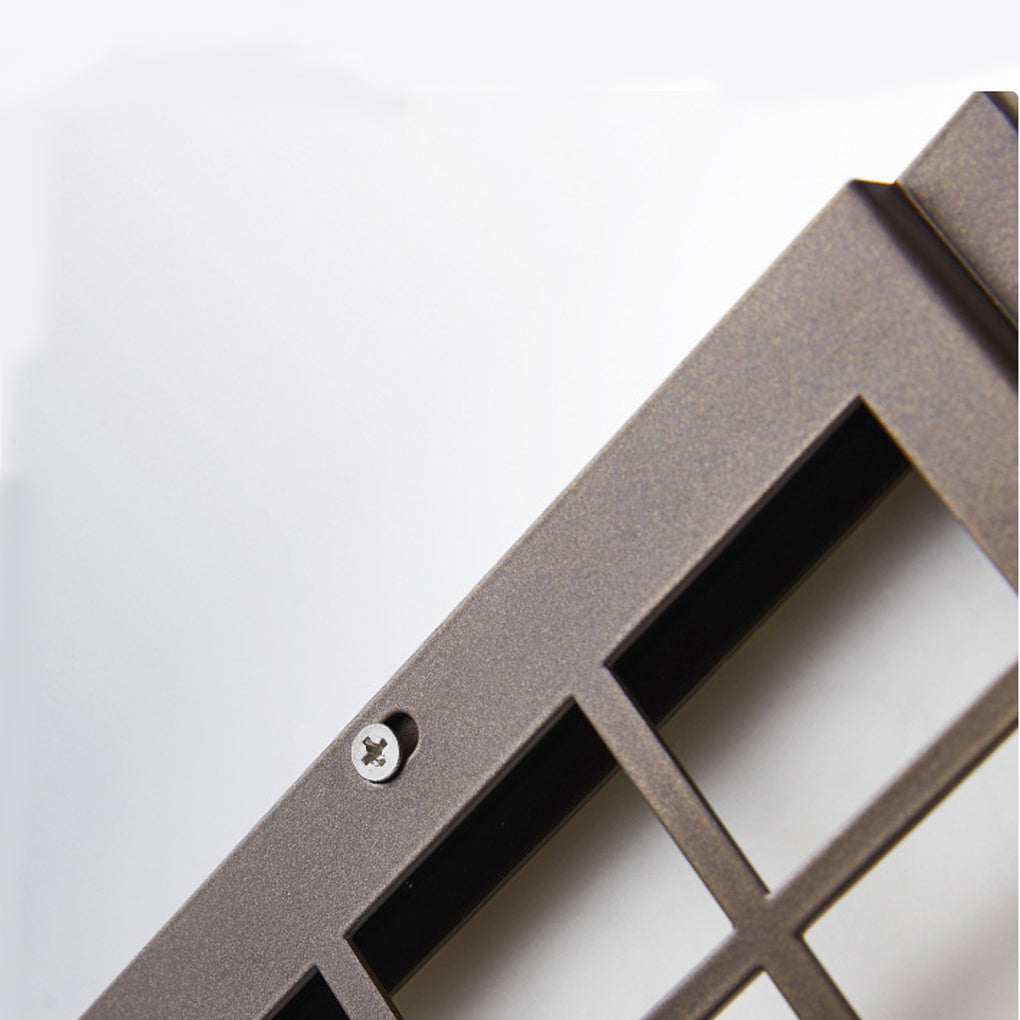 Rectangular Outdoor Wall Sconce — Stainless Steel & Imitation Marble, T5, Waterproof