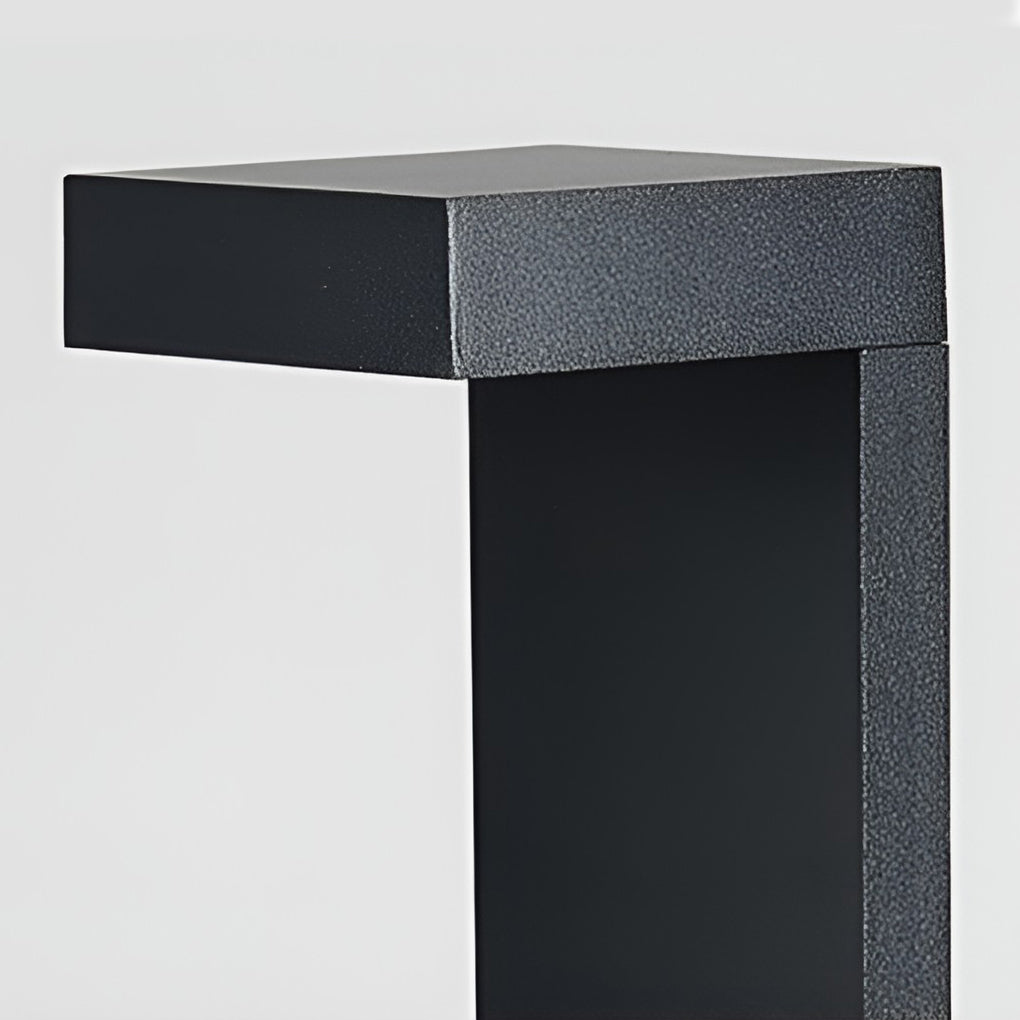 Rectangular COB Bollard Pathway Light — Black Aluminum, IP65 Weatherproof, 16" or 24"