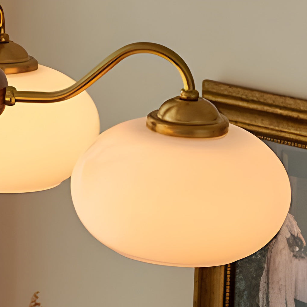Modern Farmhouse Chandelier — Glass, Wood and Metal, E27, 4-Light or 6-Light