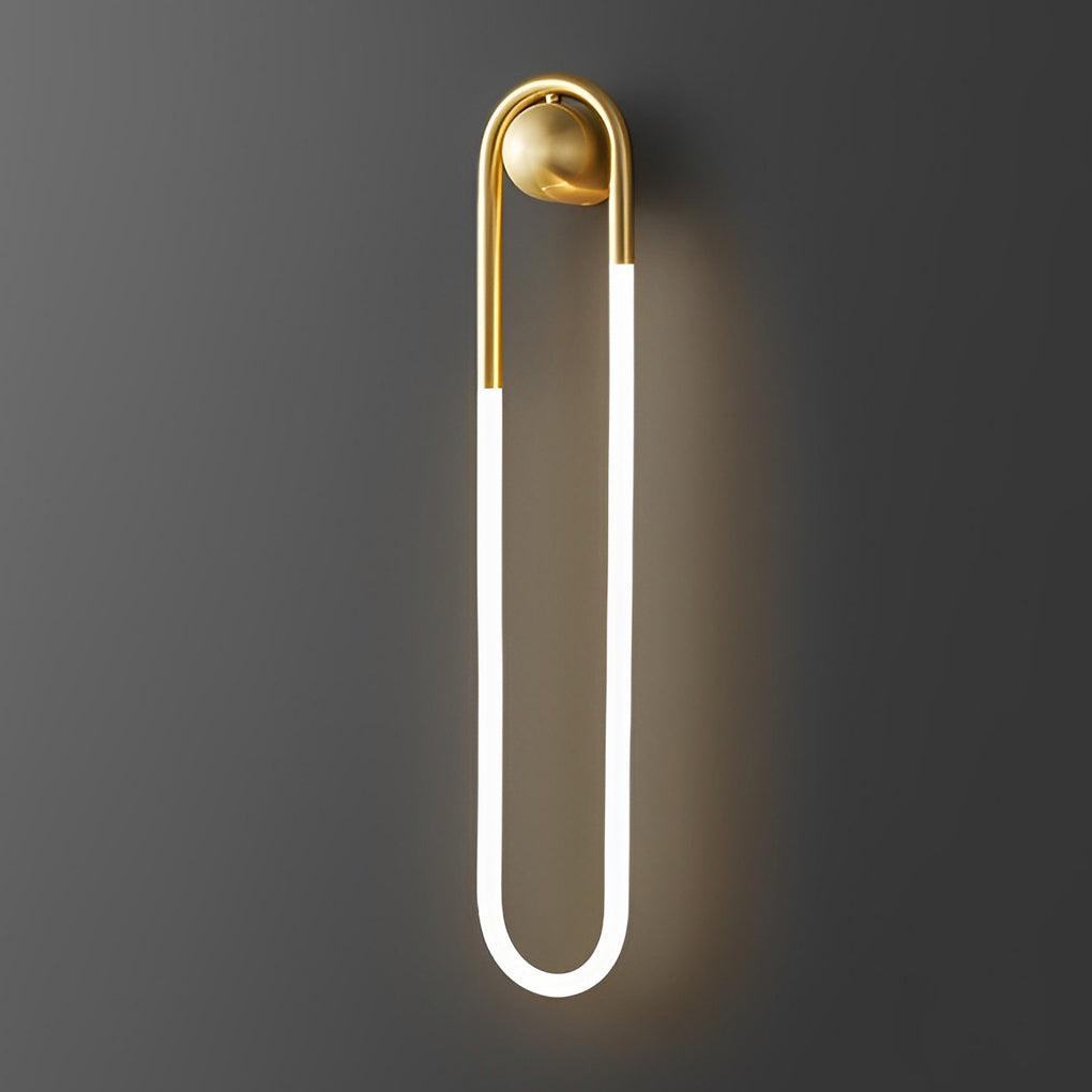 Minimalist Round-Rectangular Wall Sconce — Copper & Black, Brass, Acrylic Shade, 9W/18W LED, Three-Step Dimming, 3000K/4500K/6000K