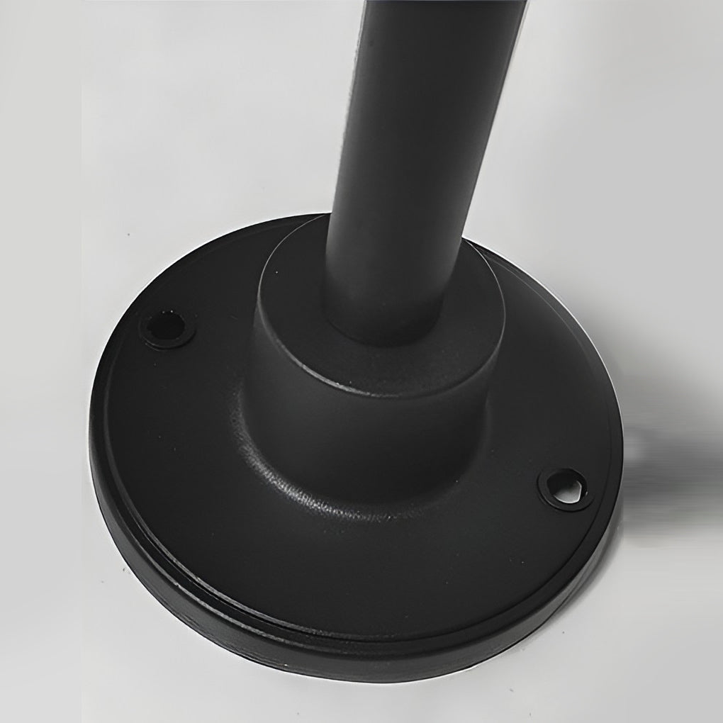 Mushroom Outdoor Path Light — Black Aluminum & Acrylic, LED 7W, 3000K, IP54, 8" Shade