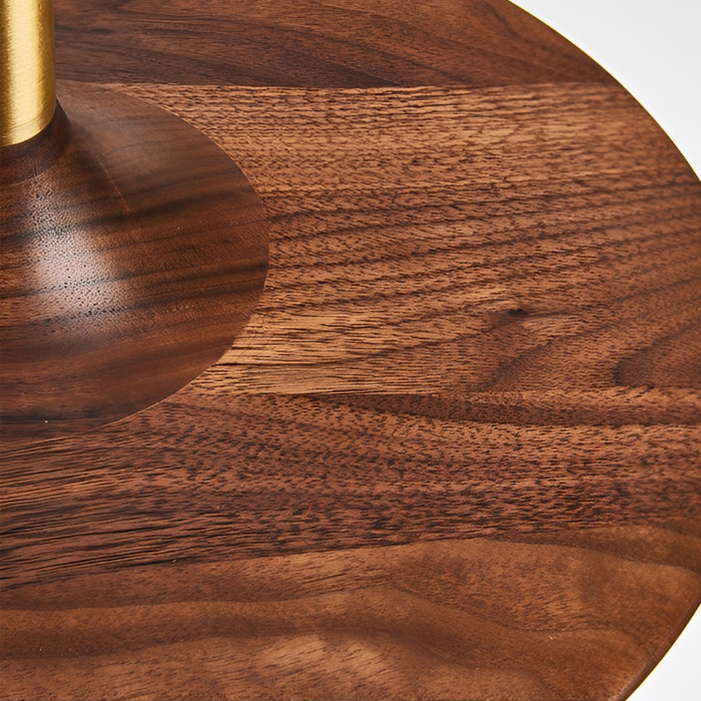 Flying Saucer Pendant Light — Walnut and Copper, LED 3000K Warm White, 10" or 12"