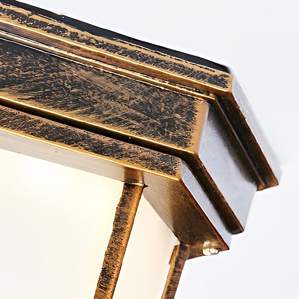 European Style LED Ceiling Lights with Waterproof Aluminum and Glass for Outdoor Use