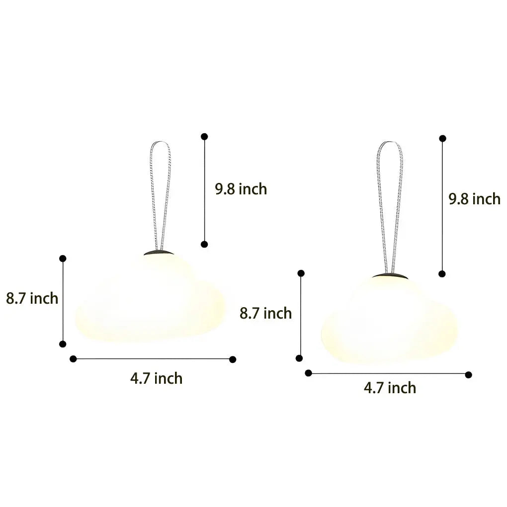 Rechargeable Outdoor Hanging Lights - Waterproof Clouds Design with USB DC5V Luxe