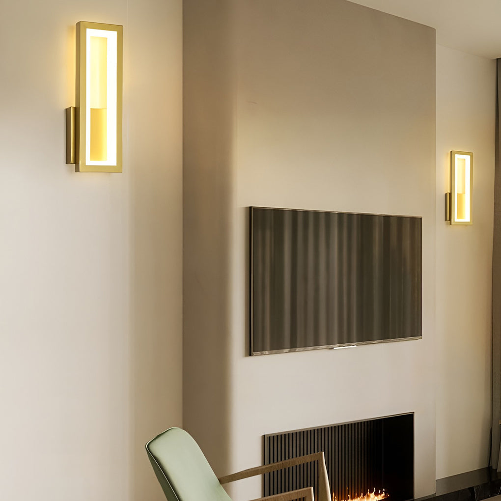 Modern Rectangular LED Wall Sconce — Aluminum & Acrylic, 16W / 28W, 3000K / 6000K