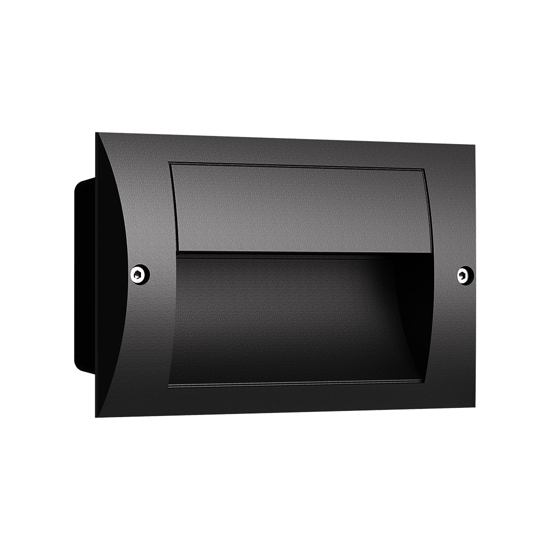 Minimalist Embedded LED Step Light — Die-Cast Aluminum, 4W OSRAM, 3000K, IP65, Hardwired