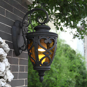 Retro Bubble Glass Outdoor Wall Sconce — Die-Cast Aluminum, E27, IP33 Waterproof