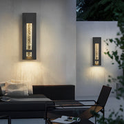 11.8" Bubble Glass Hardwired Outdoor Wall Sconce — Aluminum, LED 12W, IP65 Waterproof, 3000K