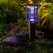 Solar & USB Mosquito Killer Garden Light — 304 Stainless Steel, UV LED, up to 1,076 sq ft Coverage