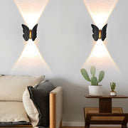 Butterfly Up/Down Outdoor Wall Sconce — Die-Cast Aluminum, 6W LED, IP65, 3000K/6000K