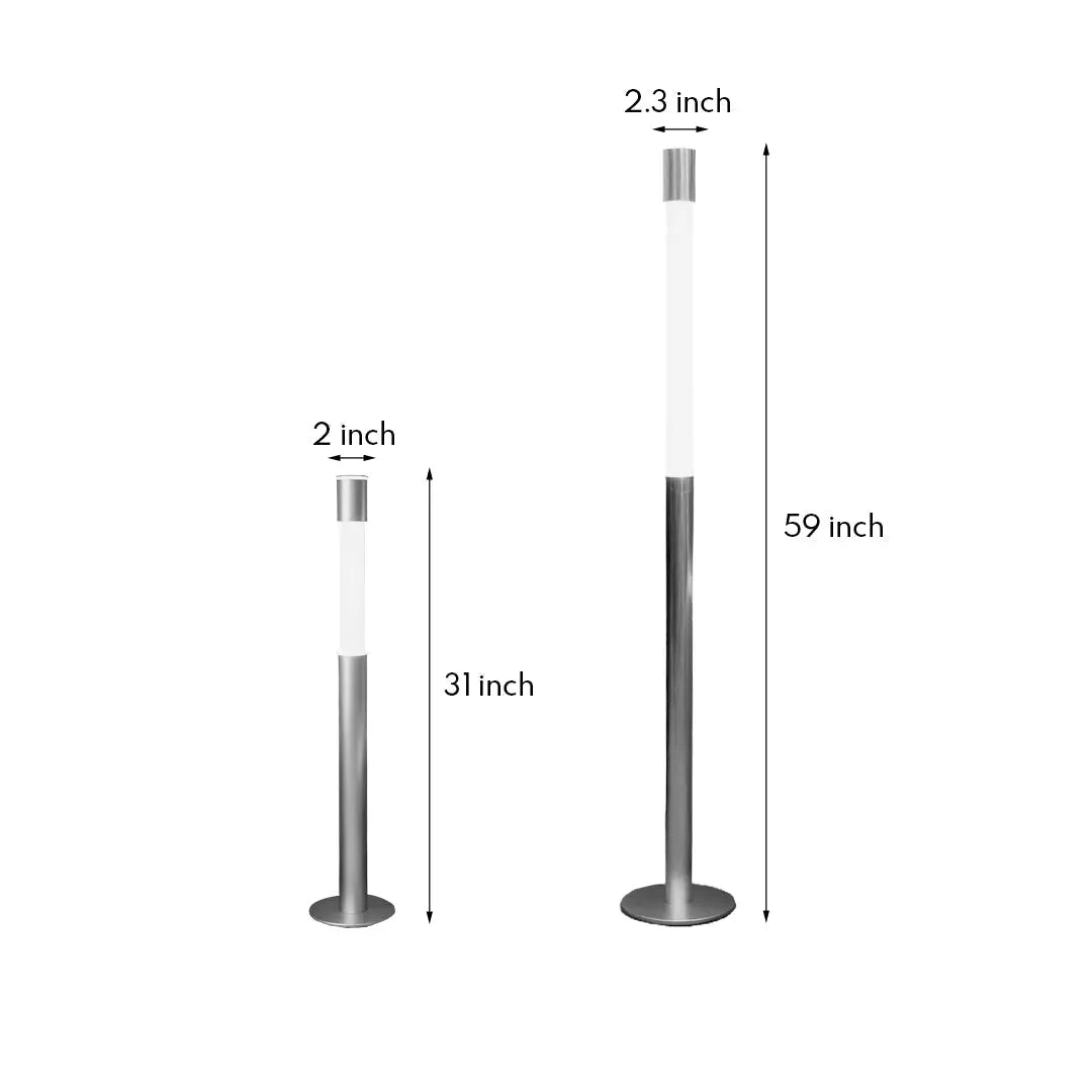 Elegant Minimalist Gray Italian Floor Lamp with Creative Design Luxe