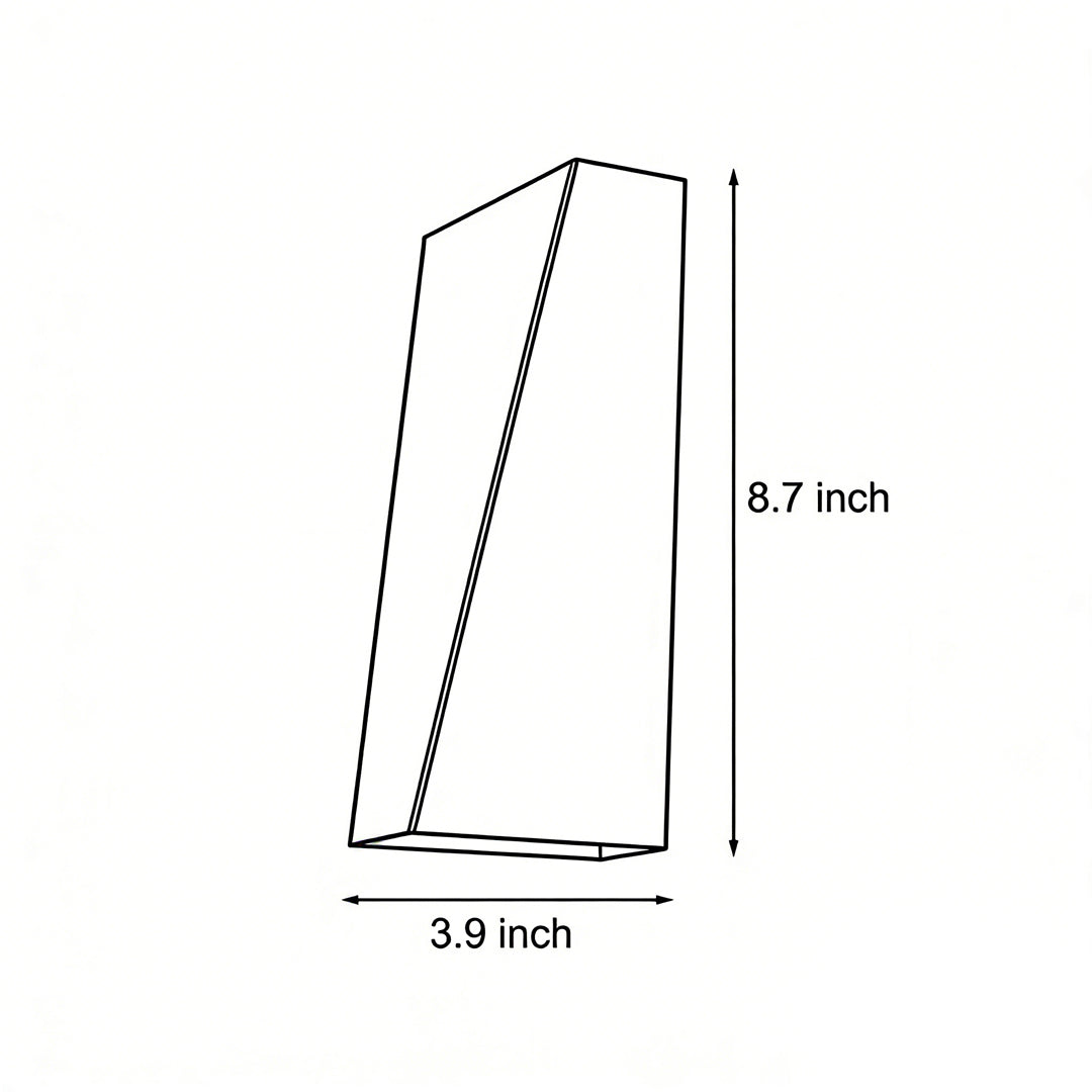 Modern Geometric LED Wall Light Fixture with Up and Down Lighting