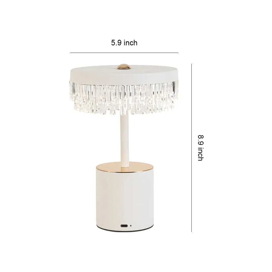 Minimalist Fringe Table Lamp with Creative Design and USB Charging Luxe