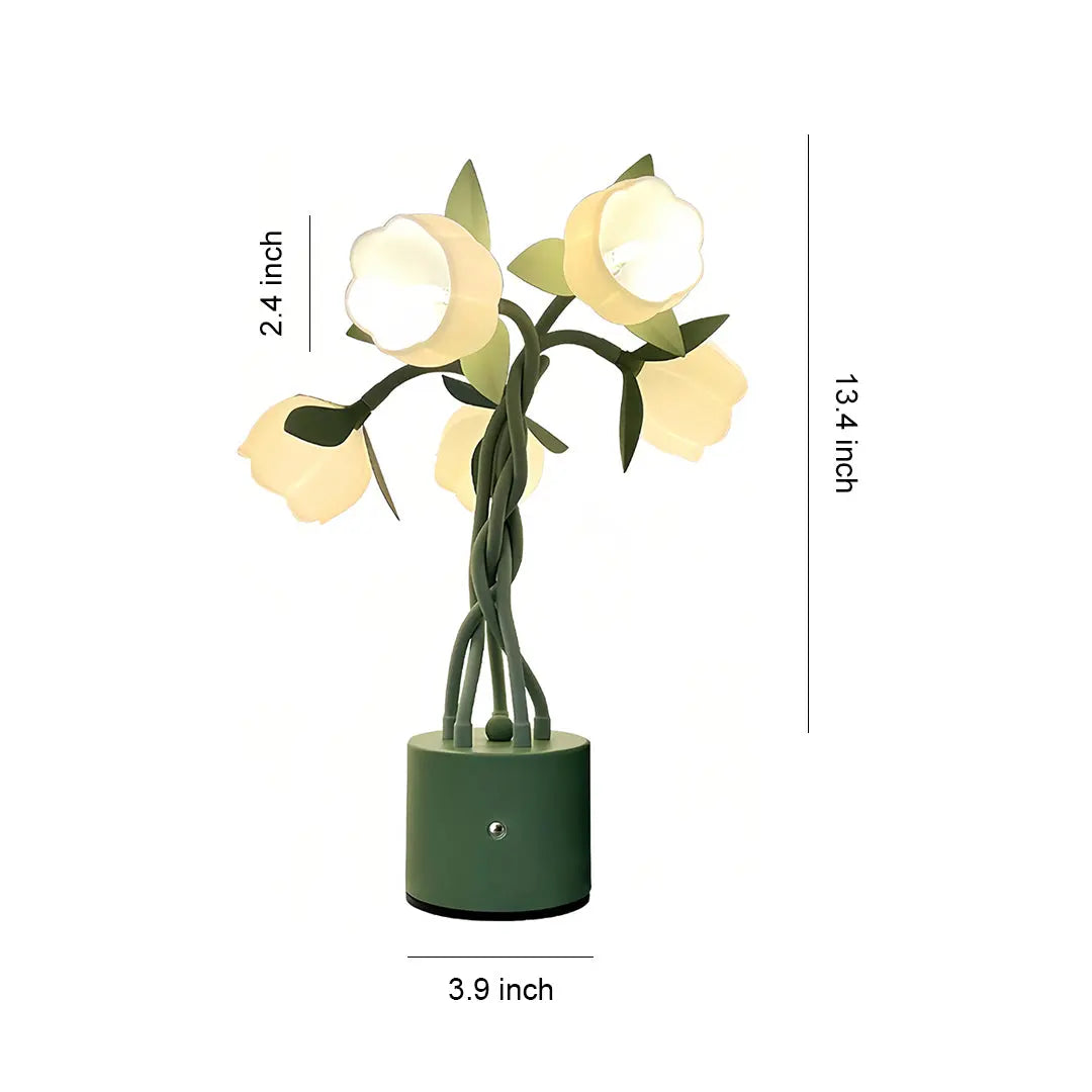 Creative Vintage Green Table Lamps with Flexible Stems - Artistic Design Luxe