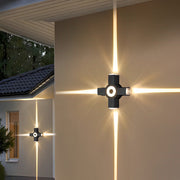 Up/Down Outdoor Wall Washer Sconce — Aluminum, LED, Waterproof, 2-, 3-, or 4-Light