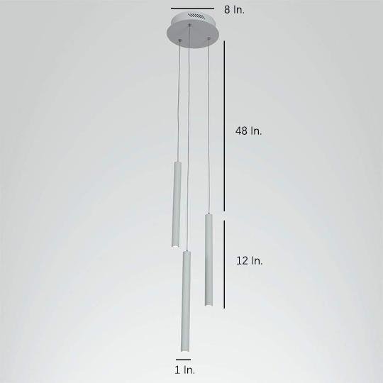 Adjustable LED Multi-Light Pendant Set — Aluminum, 3-Light, Kitchen Island