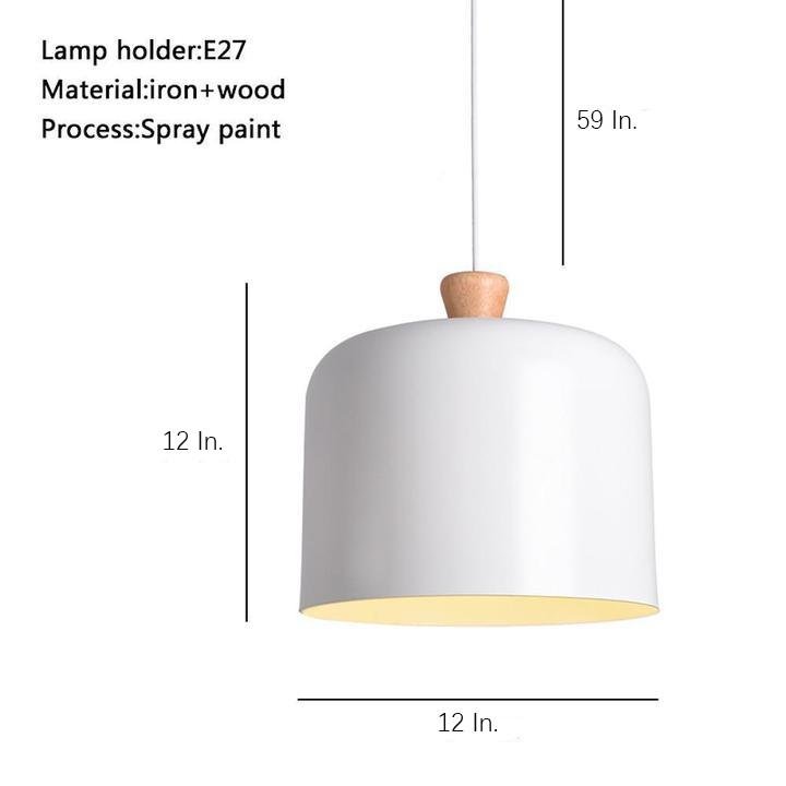 Country Lantern Pendant — Metal, E26/E27, 12" × 12", 59" Adjustable Chain