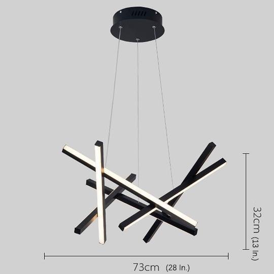 8-Light Sputnik Chandelier — Metal and Acrylic, LED, 3000K / 6000K, Adjustable Cord