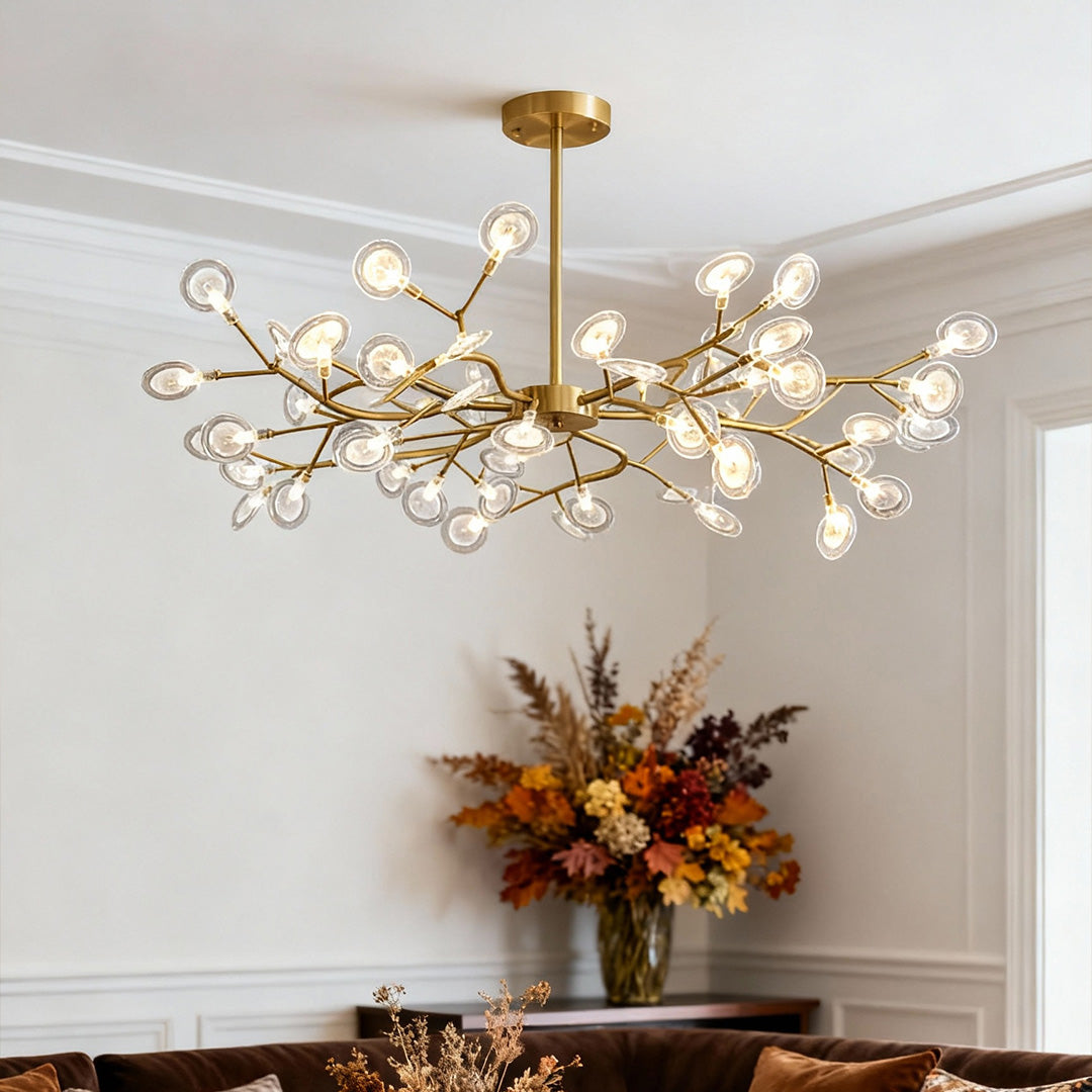 Firefly Sputnik Chandelier — Aluminum & Acrylic, LED, 27/36/45/54-Light, 3000–6500K