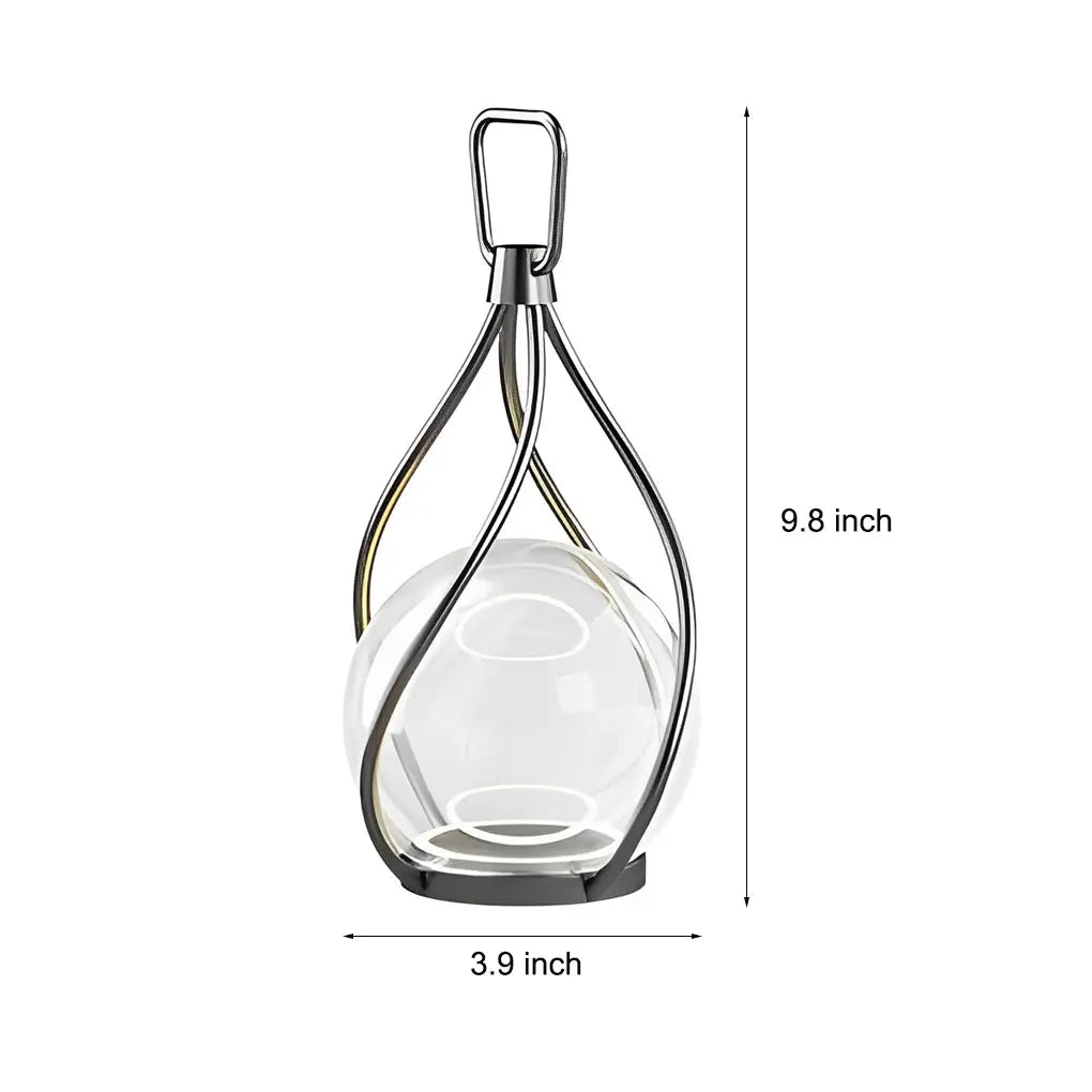 Portable Waterproof LED Night Lights with Creative Metal Design - USB Rechargeable Luxe
