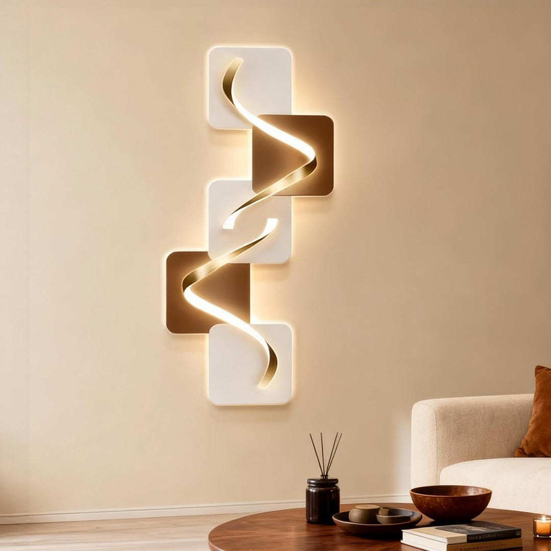 USB-Powered Geometric LED Wall Art - Decorative Wall Painting