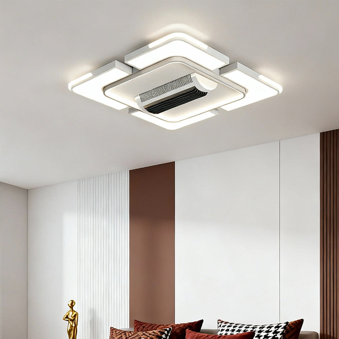 Full Spectrum LED Bladeless Ceiling Fan with Integrated Light